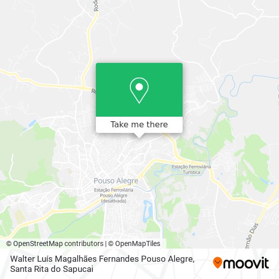 Walter Luís Magalhães Fernandes Pouso Alegre map