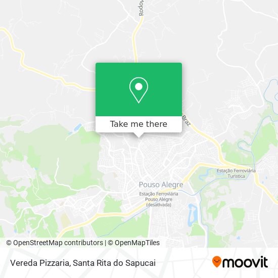 Vereda Pizzaria map