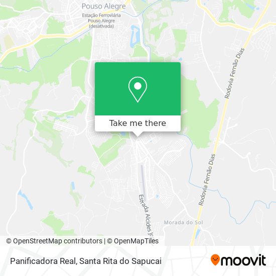 Panificadora Real map