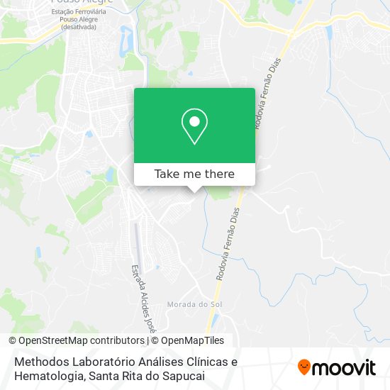 Methodos Laboratório Análises Clínicas e Hematologia map