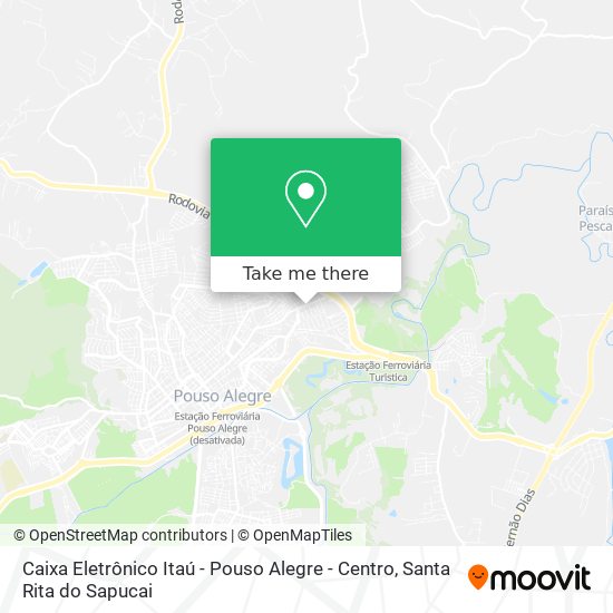 Caixa Eletrônico Itaú - Pouso Alegre - Centro map