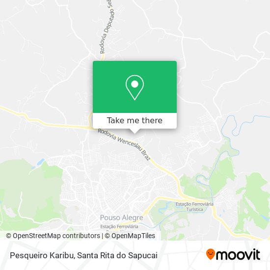 Pesqueiro Karibu map