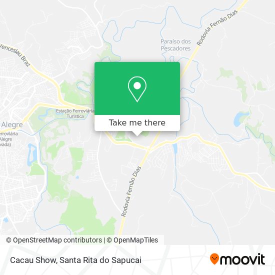 Cacau Show map