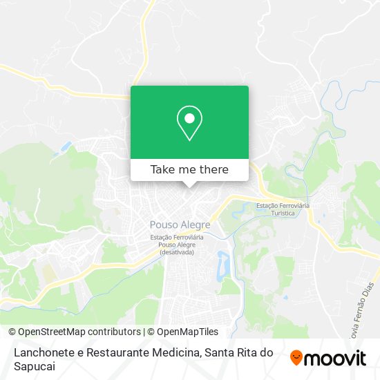 Lanchonete e Restaurante Medicina map