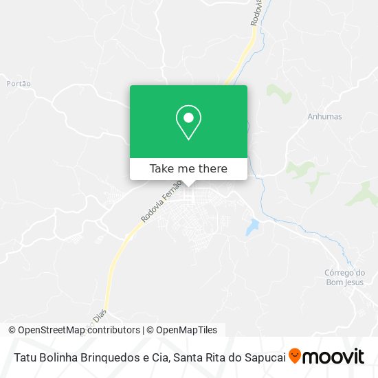 Mapa Tatu Bolinha Brinquedos e Cia