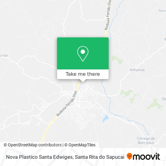 Nova Plastico Santa Edwiges map
