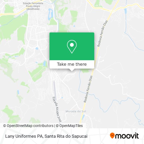 Lany Uniformes PA map
