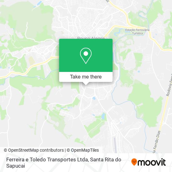 Ferreira e Toledo Transportes Ltda map