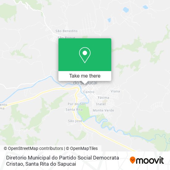 Mapa Diretorio Municipal do Partido Social Democrata Cristao