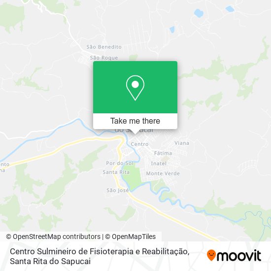 Mapa Centro Sulmineiro de Fisioterapia e Reabilitação