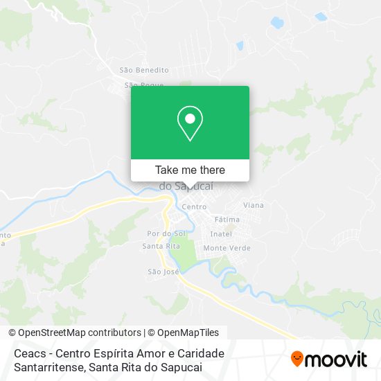 Mapa Ceacs - Centro Espírita Amor e Caridade Santarritense