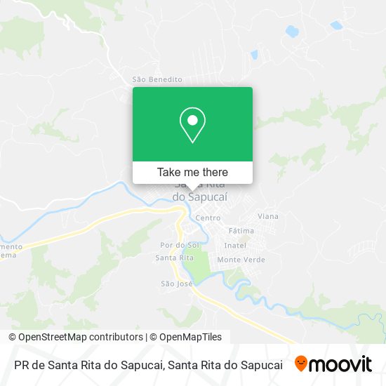 Mapa PR de Santa Rita do Sapucai