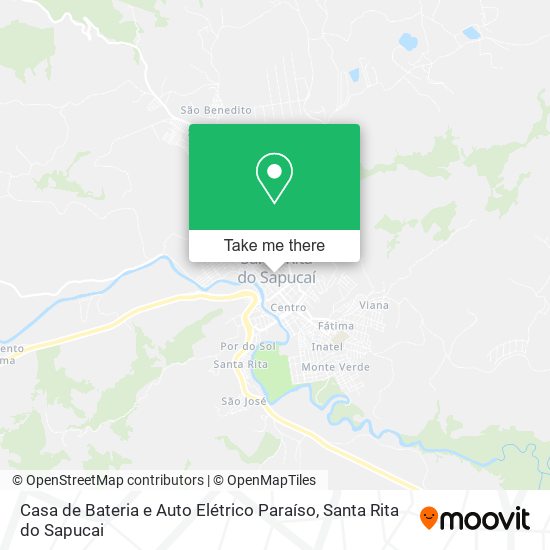 Casa de Bateria e Auto Elétrico Paraíso map