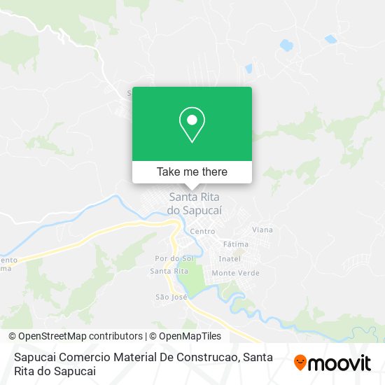 Sapucai Comercio Material De Construcao map