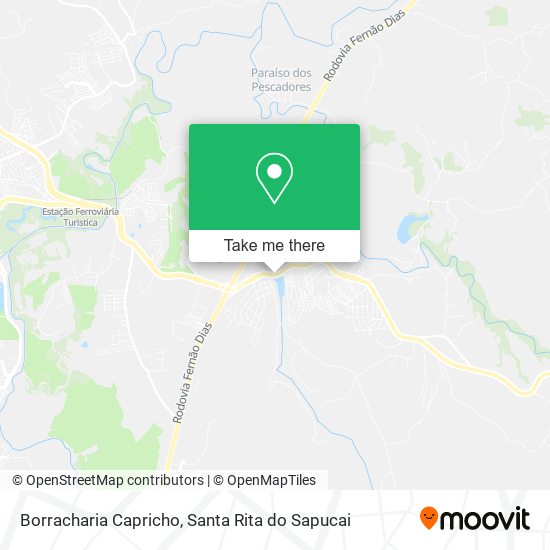 Borracharia Capricho map