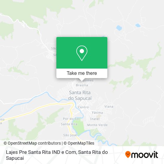 Lajes Pre Santa Rita IND e Com map