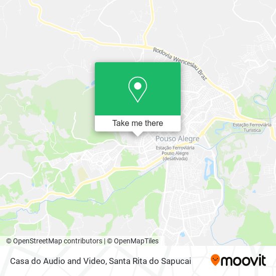Casa do Audio and Video map