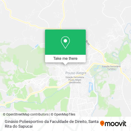 Mapa Ginásio Poliesportivo da Faculdade de Direito