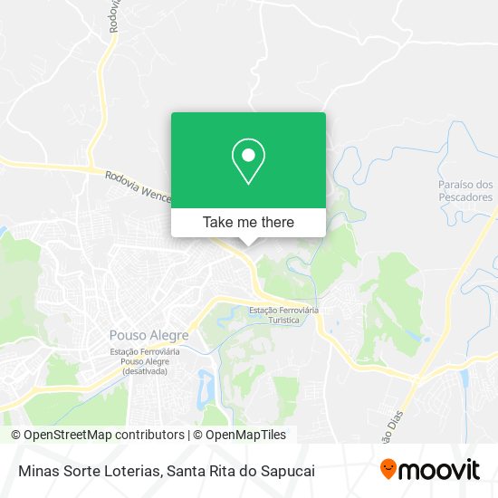 Minas Sorte Loterias map