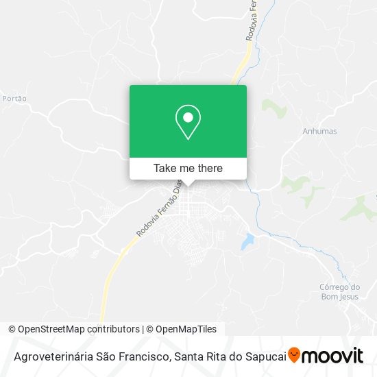 Agroveterinária São Francisco map