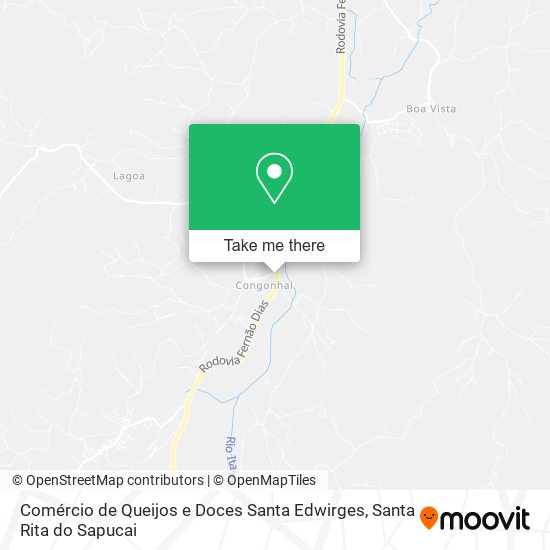 Comércio de Queijos e Doces Santa Edwirges map