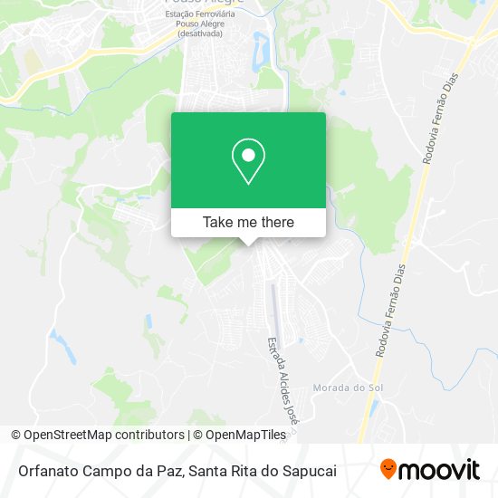 Orfanato Campo da Paz map
