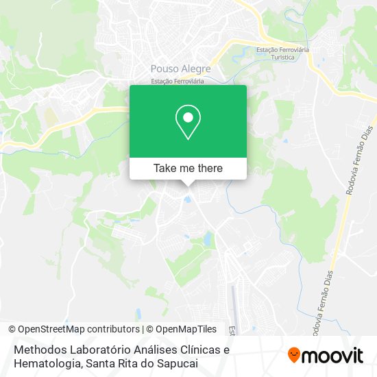 Methodos Laboratório Análises Clínicas e Hematologia map