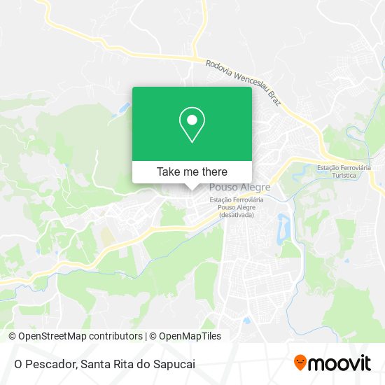 O Pescador map