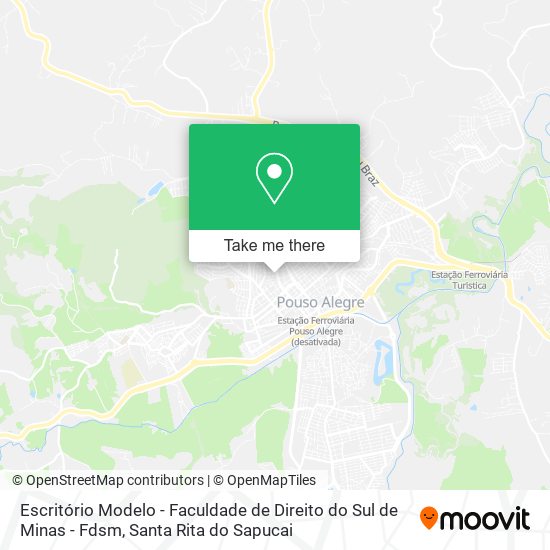 Escritório Modelo - Faculdade de Direito do Sul de Minas - Fdsm map