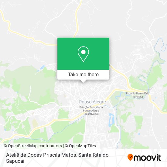 Mapa Ateliê de Doces Priscila Matos