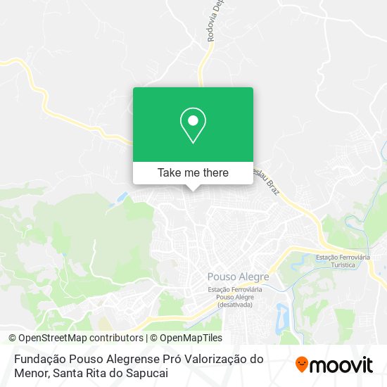 Mapa Fundação Pouso Alegrense Pró Valorização do Menor