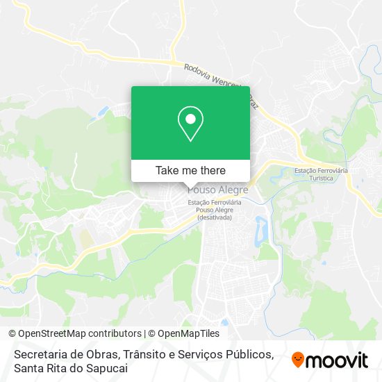 Secretaria de Obras, Trânsito e Serviços Públicos map