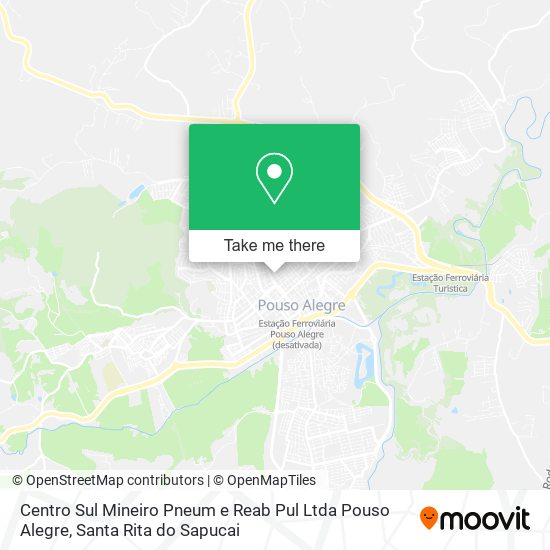 Centro Sul Mineiro Pneum e Reab Pul Ltda Pouso Alegre map