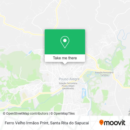 Mapa Ferro Velho Irmãos Print