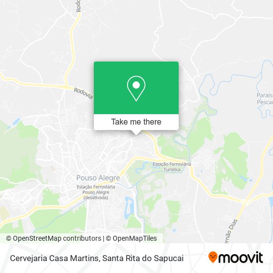 Mapa Cervejaria Casa Martins