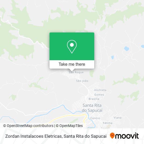 Mapa Zordan Instalacoes Eletricas