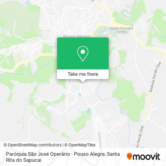 Paróquia São José Operário - Pouso Alegre map