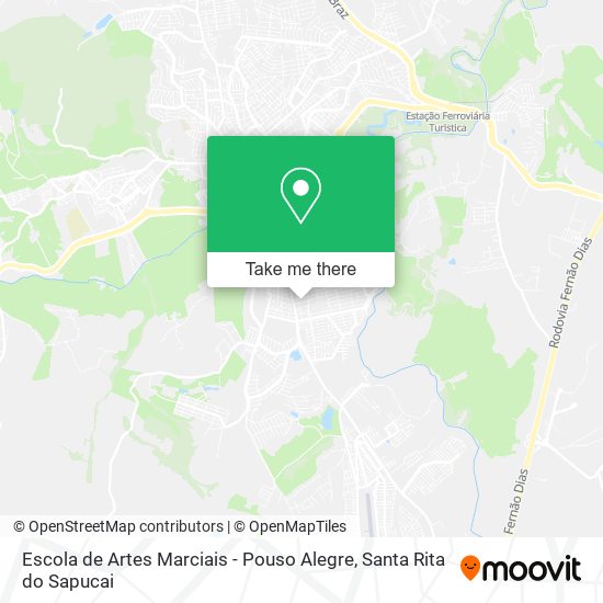 Escola de Artes Marciais - Pouso Alegre map