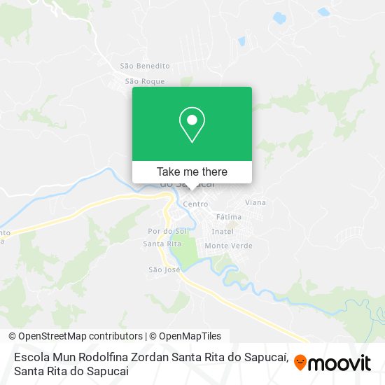 Mapa Escola Mun Rodolfina Zordan Santa Rita do Sapucaí