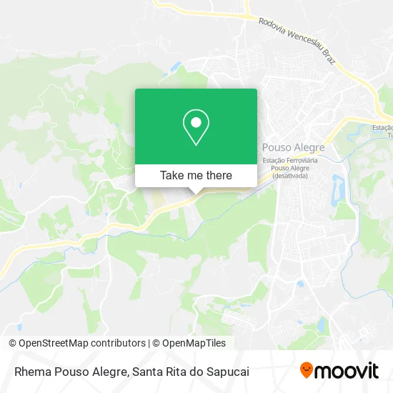 Rhema Pouso Alegre map