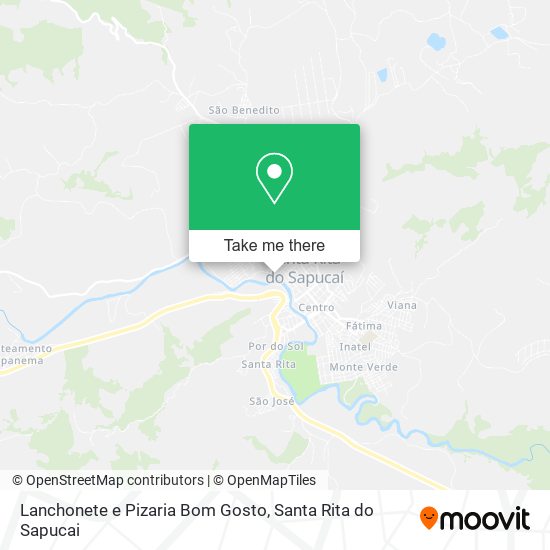 Lanchonete e Pizaria Bom Gosto map