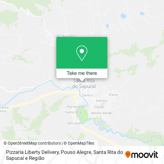 Mapa Pizzaria Liberty Delivery