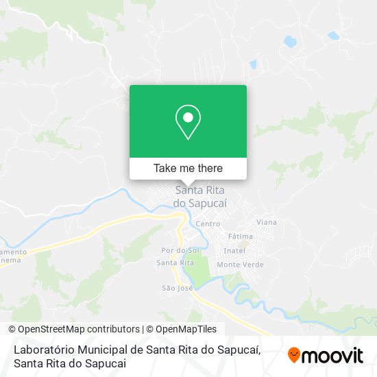 Laboratório Municipal de Santa Rita do Sapucaí map