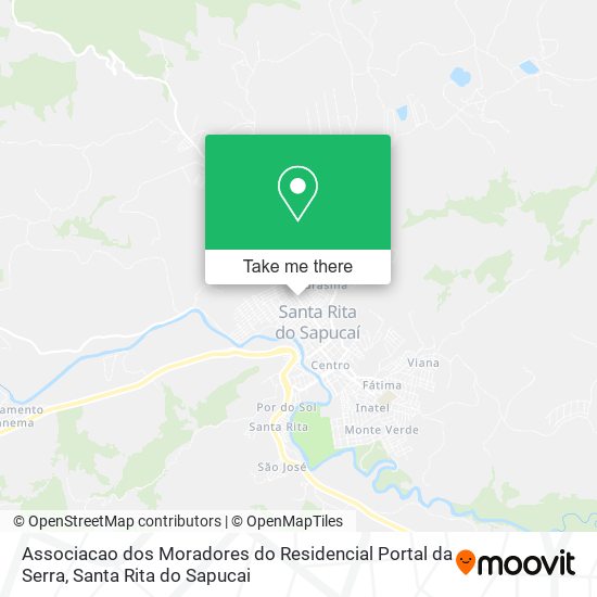 Mapa Associacao dos Moradores do Residencial Portal da Serra