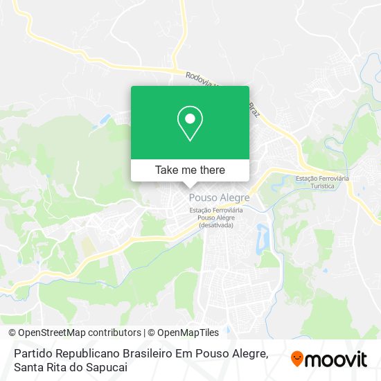 Partido Republicano Brasileiro Em Pouso Alegre map