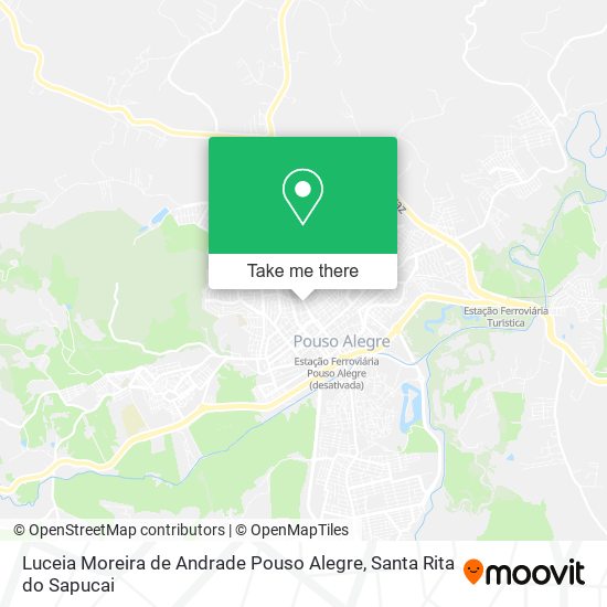 Luceia Moreira de Andrade Pouso Alegre map