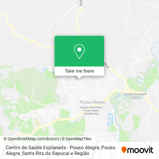 Centro de Saúde Esplanada - Pouso Alegre map