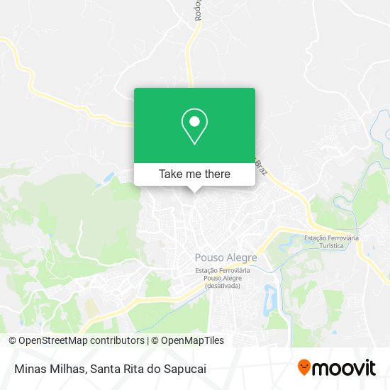 Minas Milhas map