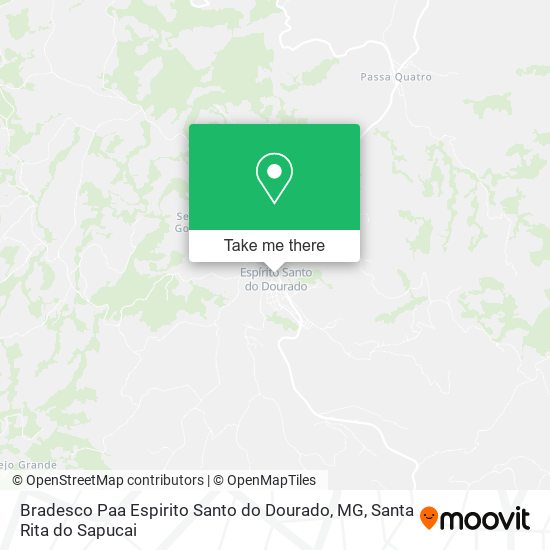 Bradesco Paa Espirito Santo do Dourado, MG map