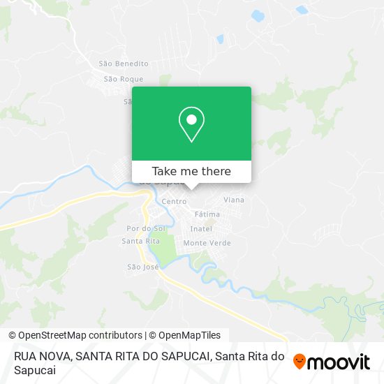 RUA NOVA, SANTA RITA DO SAPUCAI map